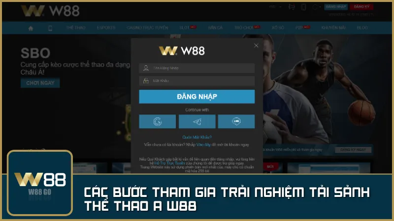 Chỉ vài thao tác đơn giản để đăng ký, nạp tiền và bắt đầu cá cược tại sảnh Thể Thao A W88 – trải nghiệm cá cược thể thao chưa bao giờ dễ dàng đến thế!