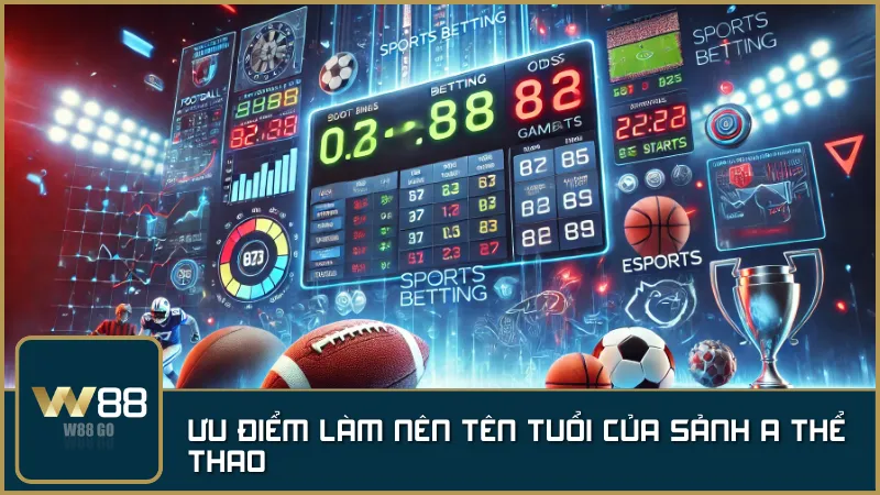 A Thể Thao W88 ghi điểm với giao diện hiện đại, tỷ lệ cược hấp dẫn và bảo mật tuyệt đối – mang đến trải nghiệm cá cược thể thao đỉnh cao cho người chơi.