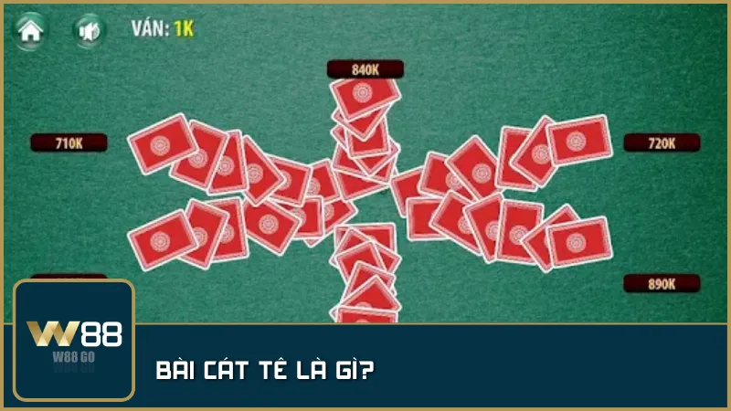 Giao diện bài Cát Tê trên nền tảng W88 với đồ họa sắc nét và chia bài minh bạch.